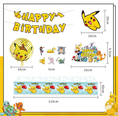 Pokemon Birthday Decoration Party Set