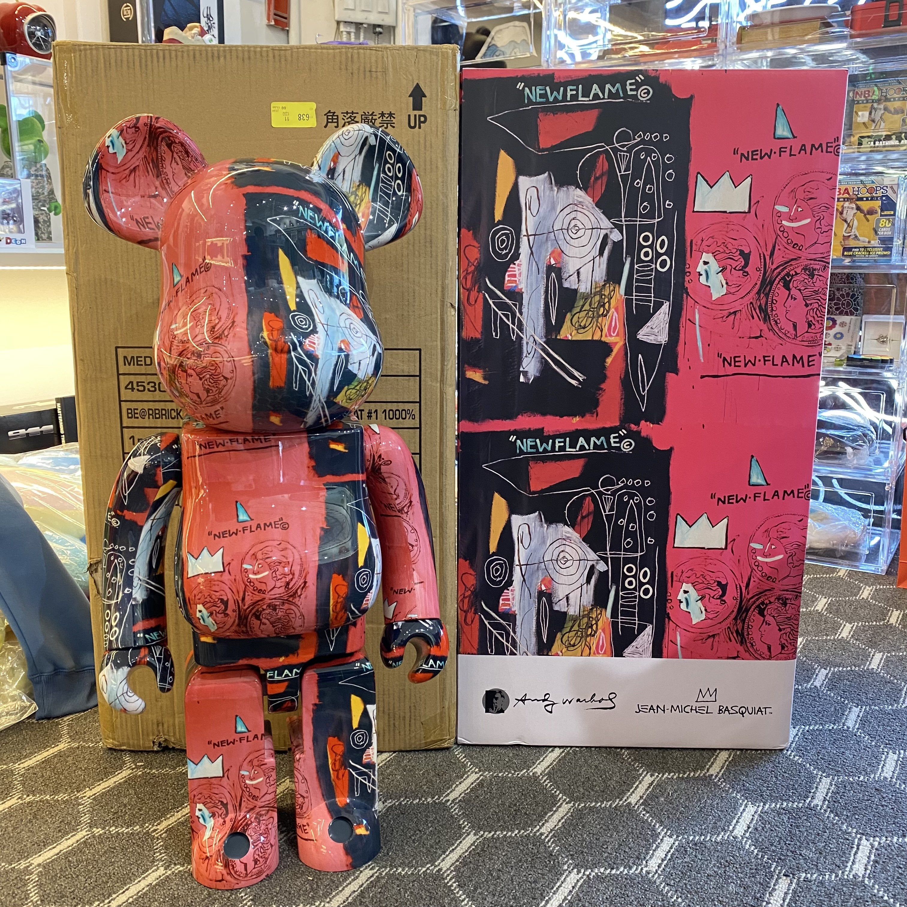 Be@rbrick Andy Warhol x JEAN-MICHEL BASQUIAT #1 1000%