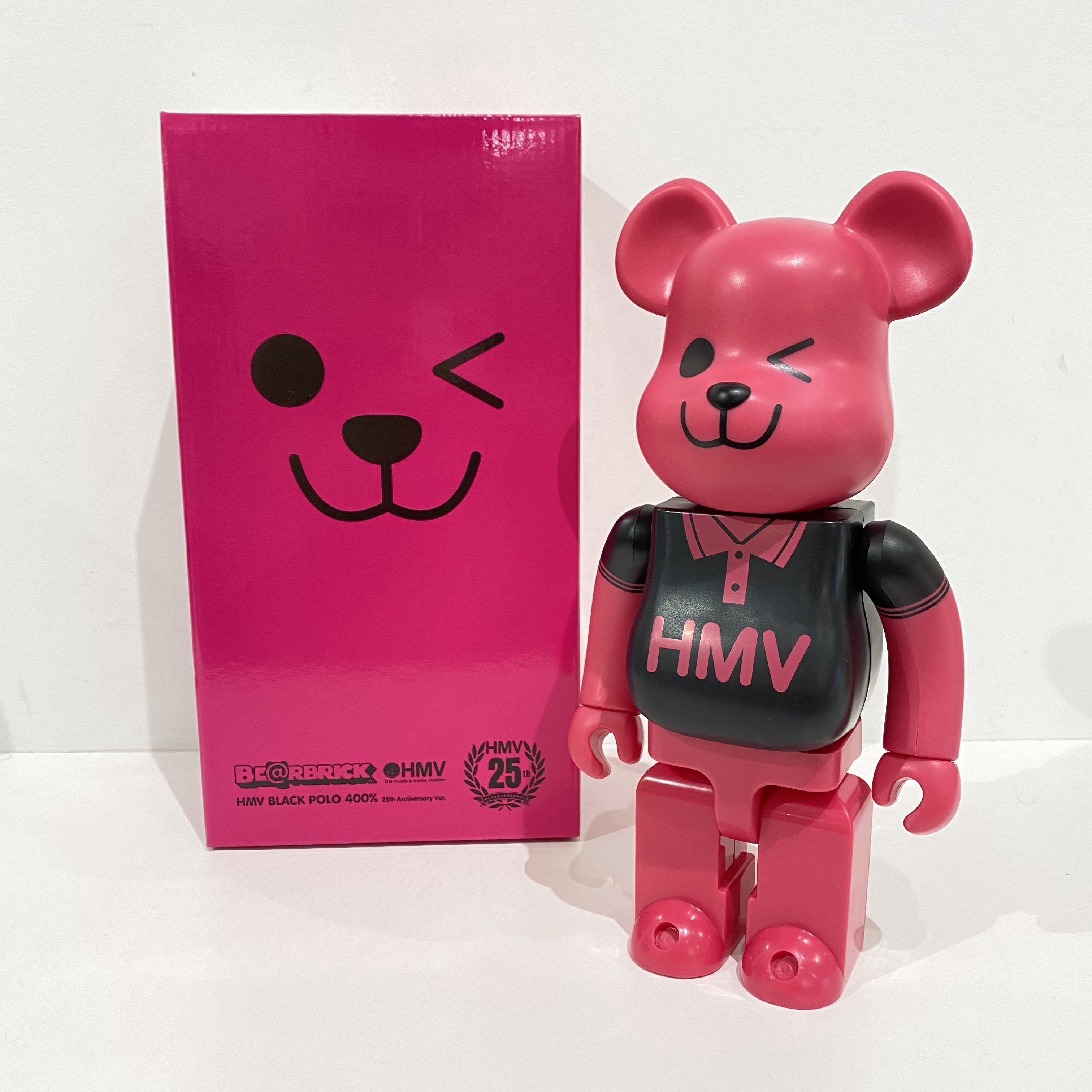 BE@RBRICK HMV BLACK POLO 400% 25th-