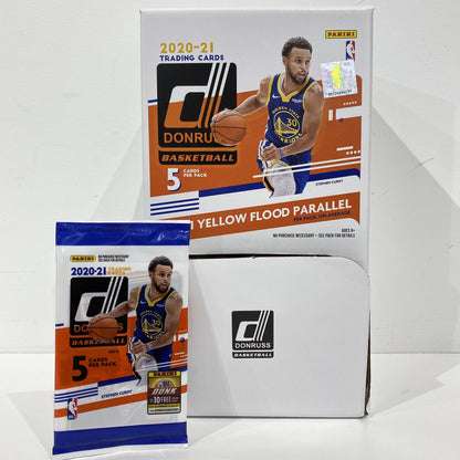 Panini NBA 2020-21 Donruss Yellow Flood Parallel Pack (5 cards per pack)
