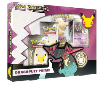 Pokémon TCG 25th Anniversary Celebrations Dragapult Prime Collection Box