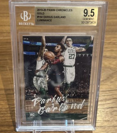 Darius Garland 2019 Chronicles Luminance Rookie RC 164 GOLD 5/10 BGS 9.5 POP 1 (Single)