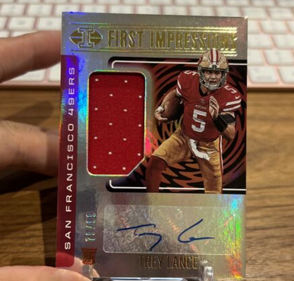 Trey Lance ROOKIE RPA - Illusions First Impressions Autographed Patch Auto /99 (Single)
