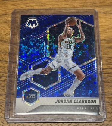 2020-21Panini Mosaic Jordan Clarkson Blue Fast Break Disco /85 Utah PSA (Single)