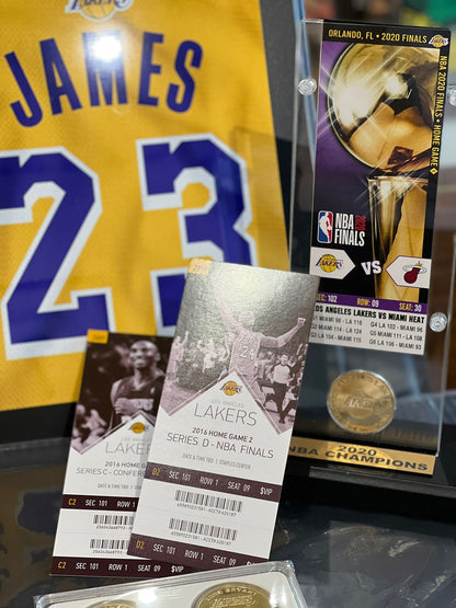 Lakers Kobe and Lebron Championship Set