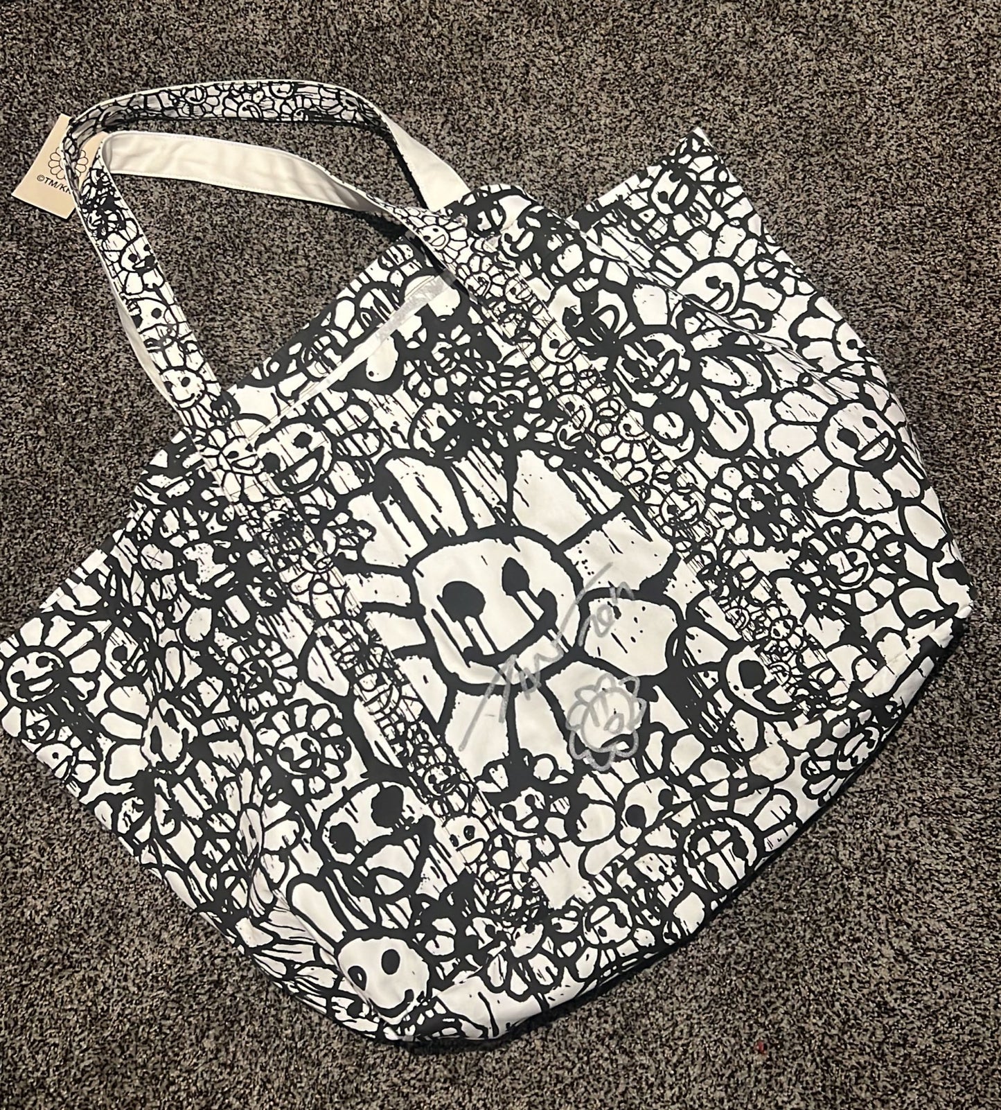 Takashi Murakami x Madsaki all over printed super size canvas bag with –  Lazy Trading Cards