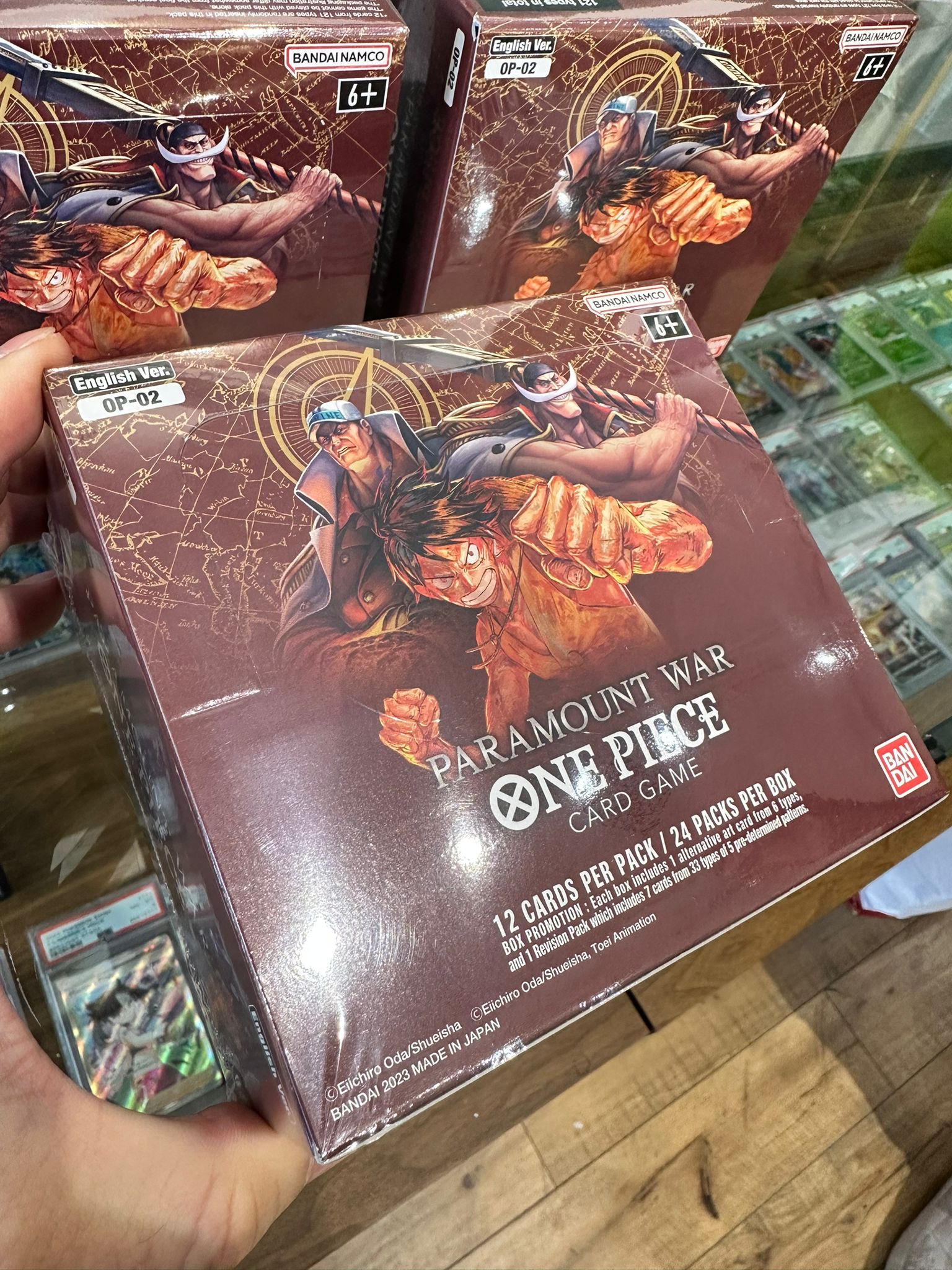 ONE PIECE CARD GAME - PARAMOUNT WAR OP02 BOOSTER BOX ENGLISH SEALED ONE PIECE CARD GAME - PARAMOUNT WAR OP02 BOOSTER BOX ENGLISH SEALED