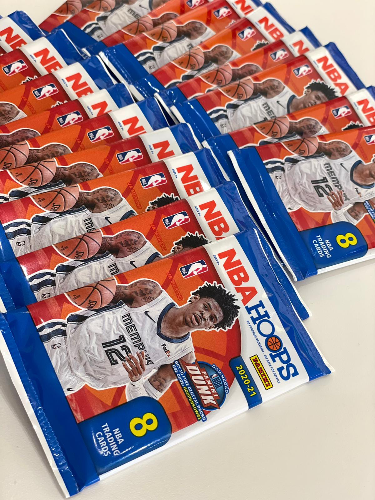 Panini 2020-21 NBA Hoops Basketball Card Pack (8cards)
