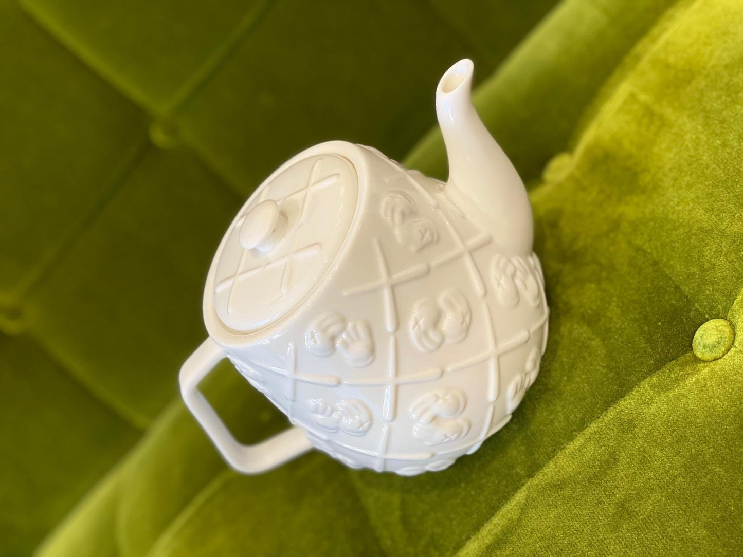 KAWS Ceramic Teapot white