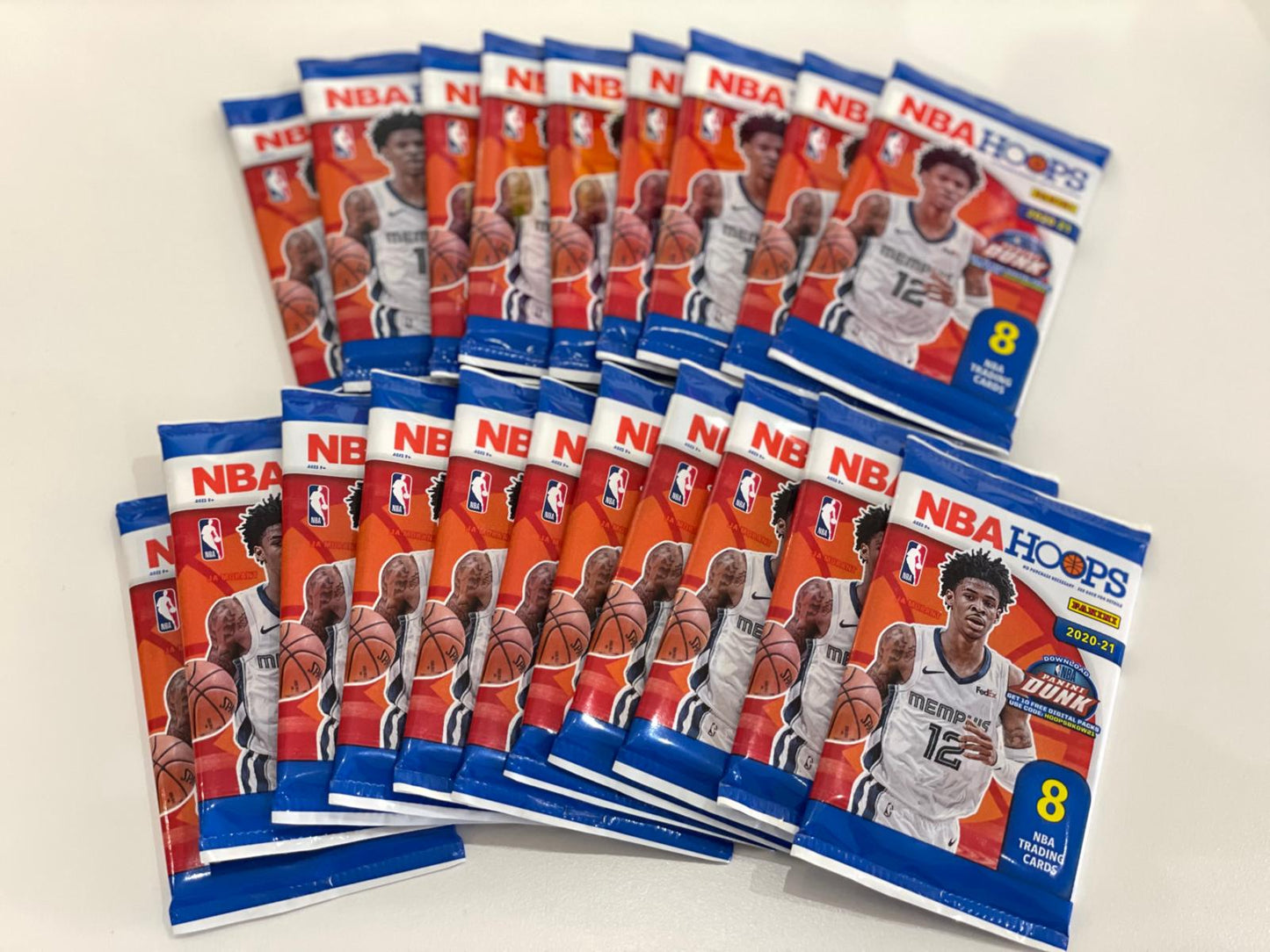 Panini 2020-21 NBA Hoops Basketball Card Pack (8cards)